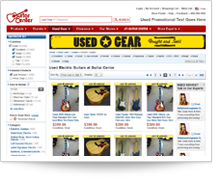 Guitar Center Product Grid View