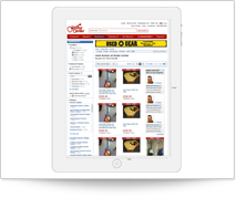 Guitar Center Product Grid View Responsive Design - iPad View