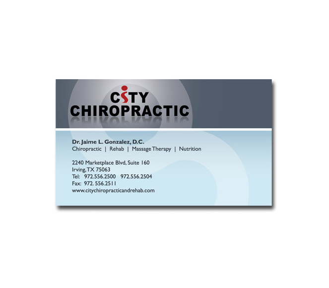 City Chiro Business Card Design