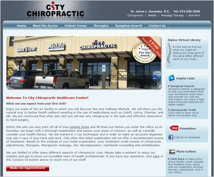 City Chiropractic Website